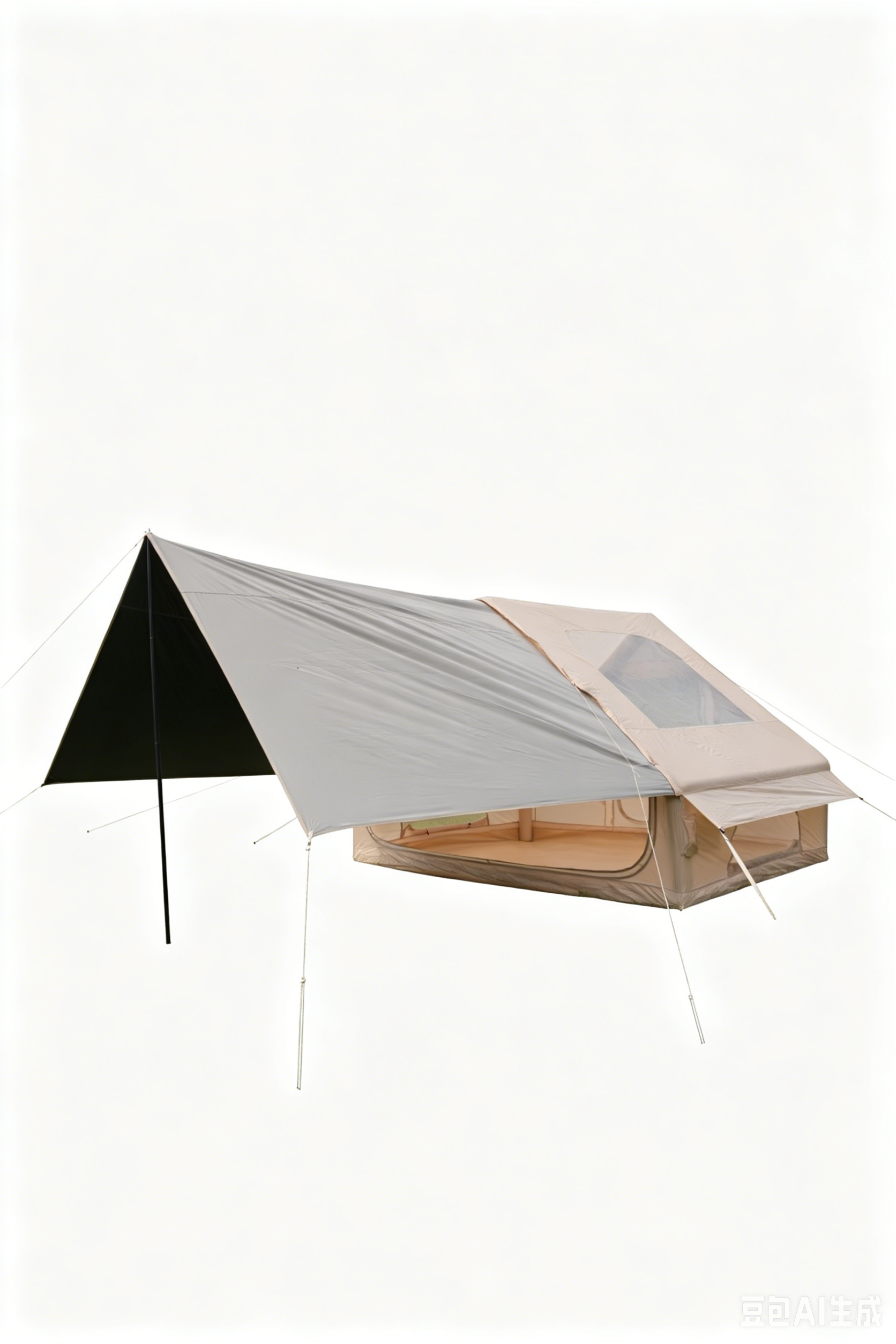 New-6.3Pro-AB Door Large Skylight-Chimney Opening Classic Inflatable Camping Tent